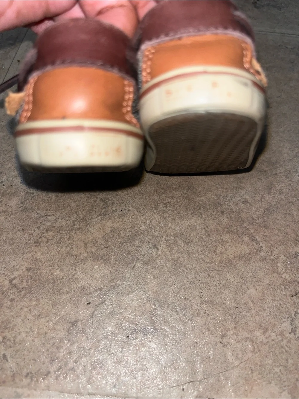 Sperry Brown Leather Kids Moccasin Boat Shoes